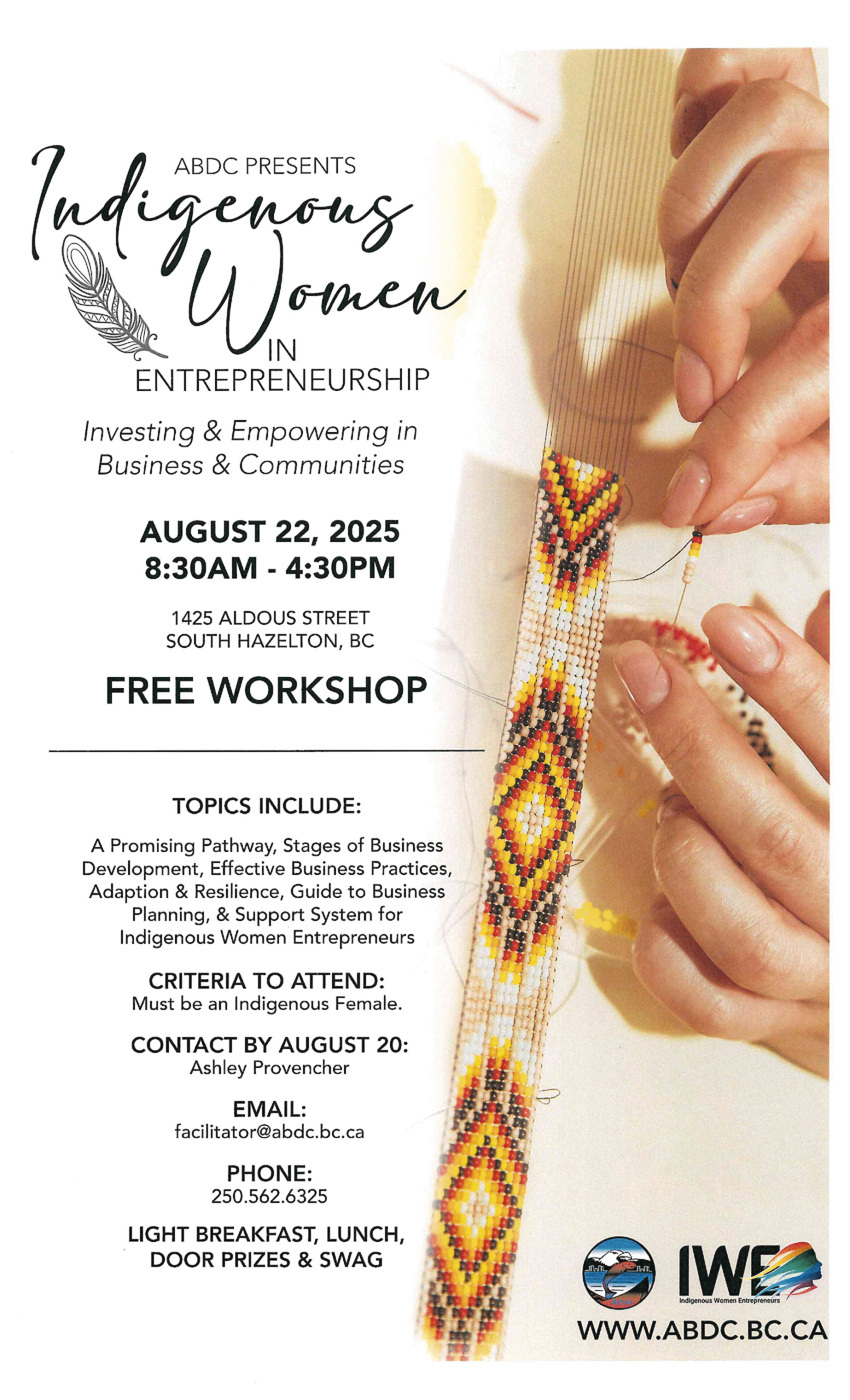 Free Workshop – Aug 22, 2025 – South Hazelton